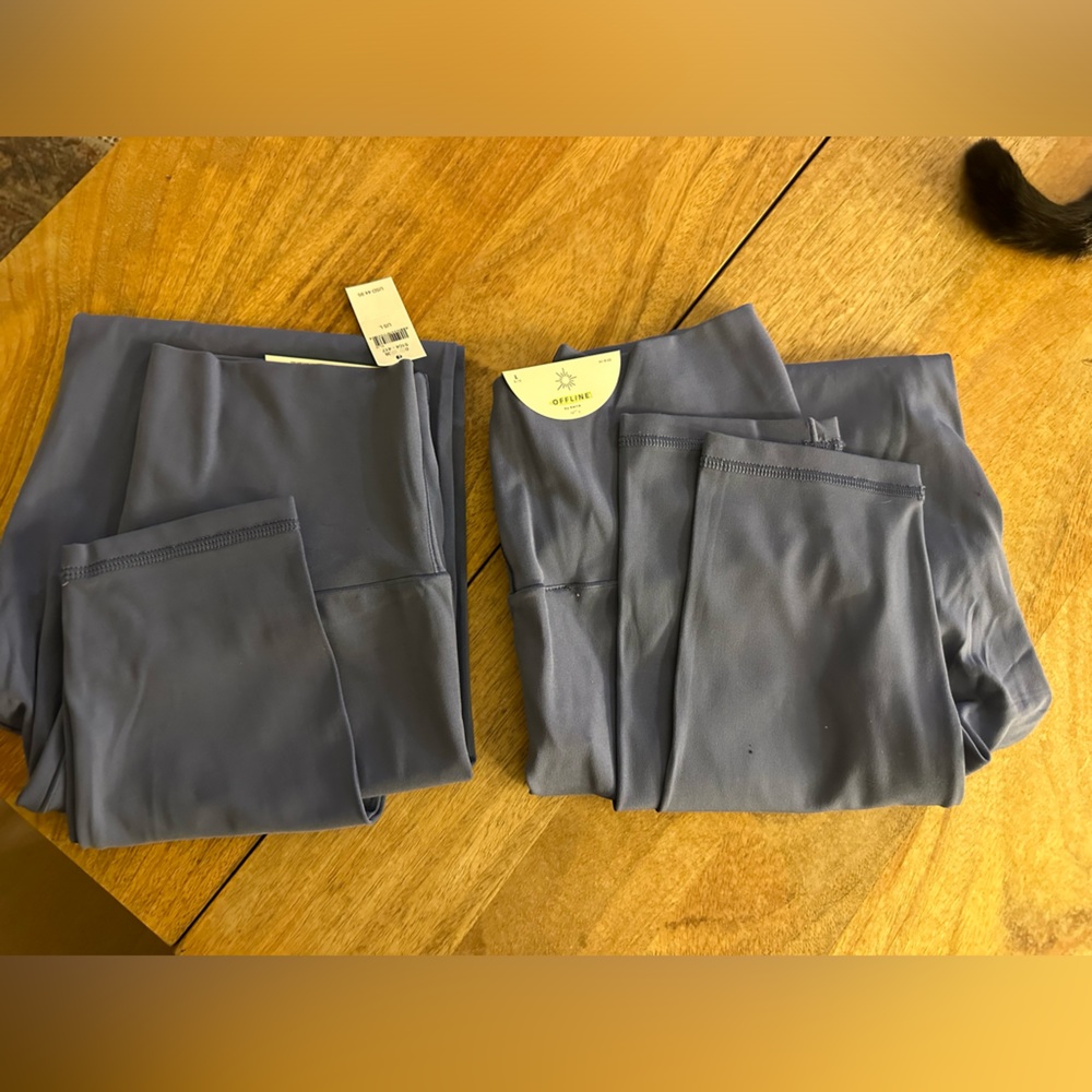OFFLINE By Aerie Real Me High Waisted Crossover Legging‎ BLUE -large - Picture 16 of 16